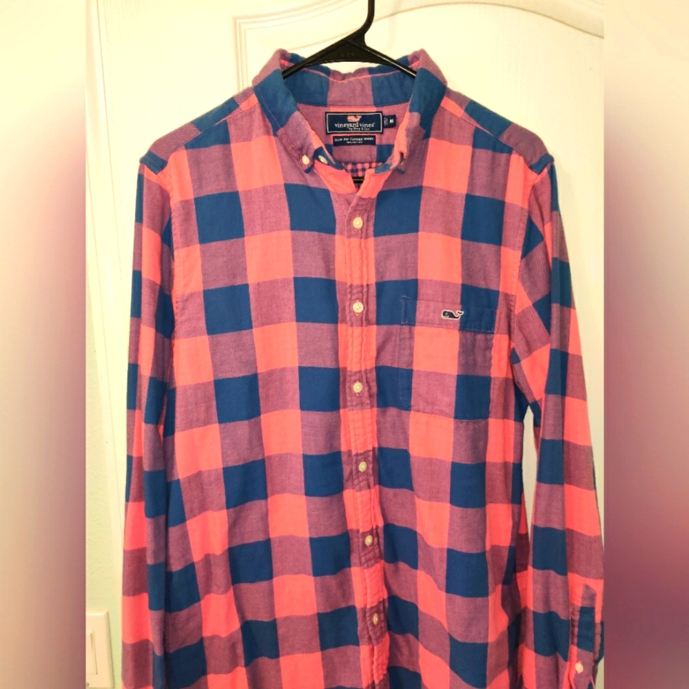 Men's Vineyard Vines Slim Fit Tucker Button down M